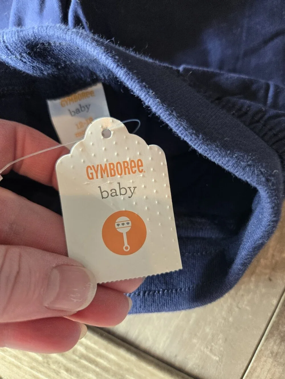 NWT Gymboree Baby Kids Navy Blue Jogger Pants with Drawstring – Size 12–18m